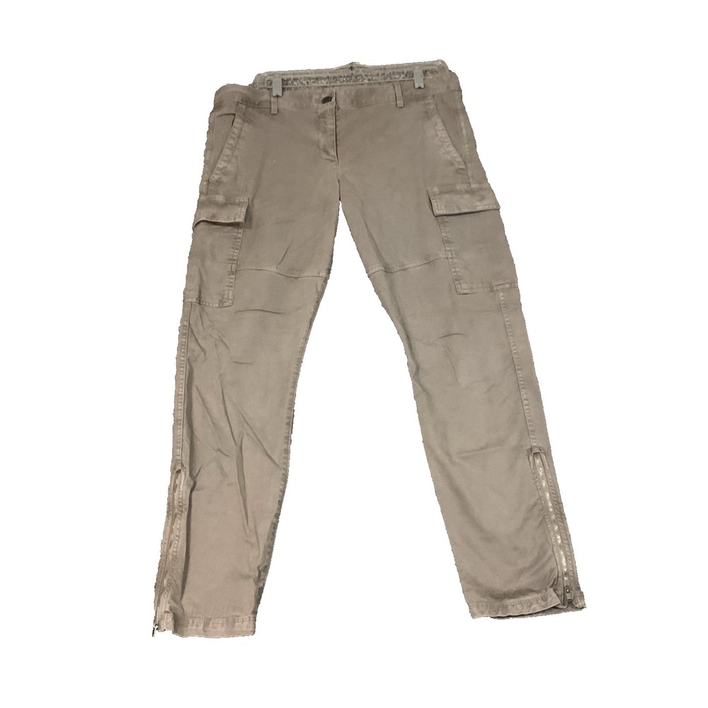GAP Skinny Mini Khaki Tan Cargo‎ Utility Chino Work Pants Sz 10R